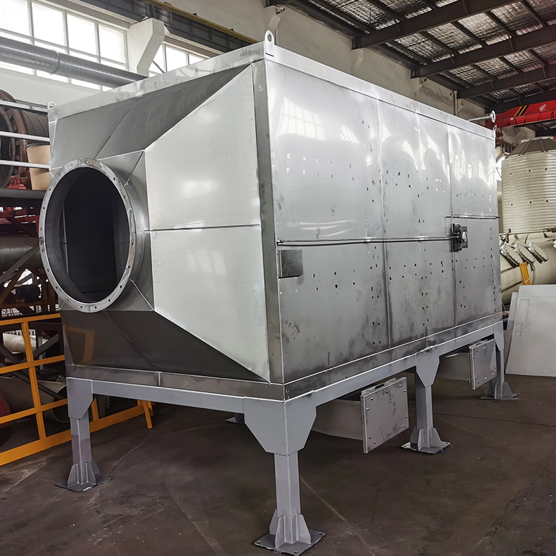 Structură de încărcare superioară și descărcare laterală Cutie de adsorbție cu cărbune activ din oțel inoxidabil 304